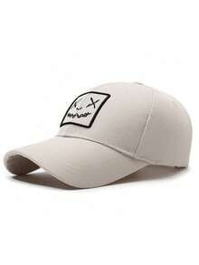 1顶夏季新款棒球帽，遮阳帽，时尚鬼脸老爹帽男女通用，时尚多功能户外旅行帽，登山刺绣字母老爹帽，学生休闲日常夏季透气徒步遮阳帽，沙滩情侣遮阳帽，老爹帽，休闲卡车帽 - 彩色 - 查看 3