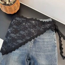 1/2 chiếc váy xếp lớp ngắn, có lớp lót lưới, chân váy ren, váy lửng, váy có lớp lót. - Nhiều màu - Xem 4