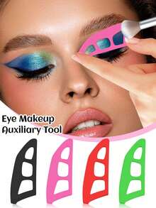 6/3/2/1pc Eye Makeup Auxiliary Tool, Eye Shadow Seal Template,Eye Shadow Assistant,Eye Shadow Tools And Makeup Brushes, Eye Makeup Tools,Beauty Tool, Novice Eye Makeup Assistant, Eye Makeup Beauty Tool,Beauty Tools Suitable For Beginners - Multicolor - View 2