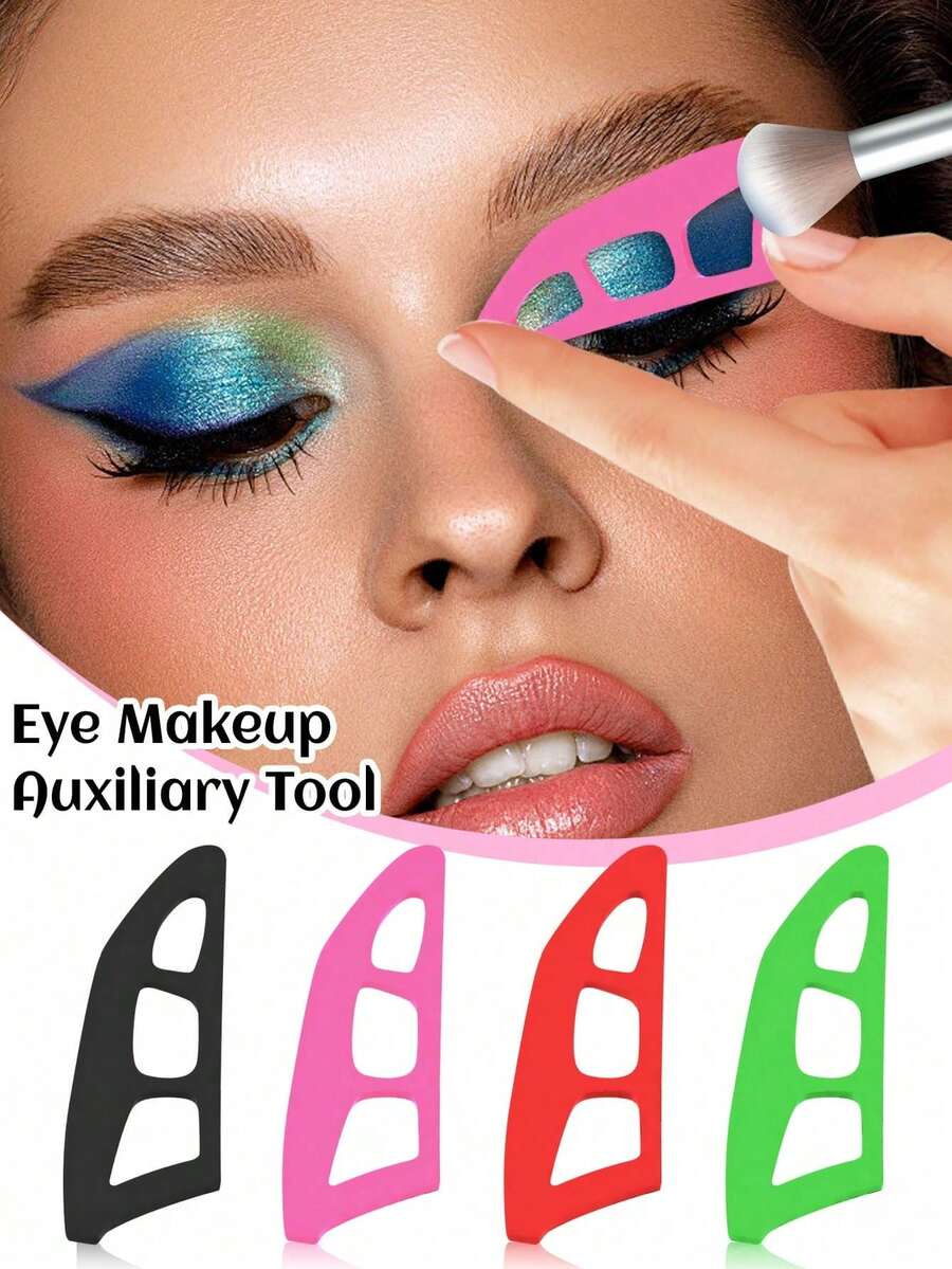 6/3/2/1pc Eye Makeup Auxiliary Tool, Eye Shadow Seal Template,Eye Shadow Assistant,Eye Shadow Tools And Makeup Brushes, Eye Makeup Tools,Beauty Tool, Novice Eye Makeup Assistant, Eye Makeup Beauty Tool,Beauty Tools Suitable For Beginners