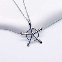 1pc Anime Bleach Ichigo Kurosaki Substitute Shinigami Pendant Necklace Fathers Day Gift School Halloween Accessories Punk Streetwear Accessories Jeans Accessories - 銀色 - 查看 2