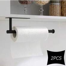 Stainless Steel Wall-Mounted Toilet Paper Holder - Self-Adhesive, Space-Saving Household Tissue Paper Storage Rack, Essential Accessory For Kitchen And Bathroom - Irregular - View 12