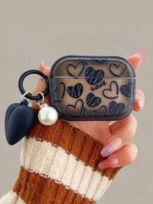 1 chiếc ốp lưng bảo vệ TPU hình trái tim màu đen, tương thích với Apple 1/2/Pro/Pro2/3/4 - Nhiều màu - Xem 8