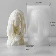 Goddess Portrait Plaster Ornament Silicone Mold DIY Human Statue Aromatherapy Candle - Portrait - View 2
