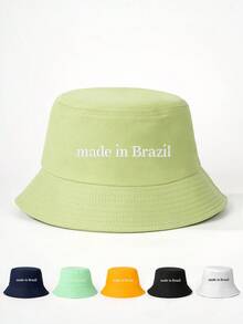 1 chiếc mũ chống nắng ngoài trời mùa xuân/hè, mũ du lịch chống tia UV dành cho nữ, in hình quốc kỳ Brazil năm 1938, mũ tai bèo unisex kiểu Y2K - in - Xem 13