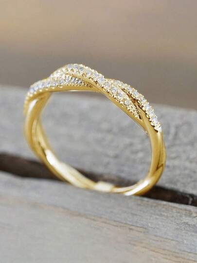 1Pc Girls Fashion Cubic Zirconia Rings For Teen For Birthday Gifts For Party Jewelry Daily Decoration