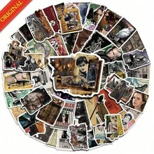Harry Potter offiziell lizenzierte Scrapbooking Vinyl Aufkleber Dekorative Aufkleber Pack Anime Charakter wasserfeste Aufkleber Rückstandsfrei Aufkleber Leicht ablösbar Aufkleber Schreibwaren Severus Snape Voldemort 50 Stück Warner Bros lustige Aufkleber Kindle Sammelalbum Zubehör Laptop Aufkleber - A - Übersicht 12