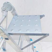 150KG Folding Ladder Stair Step Work Bench Standing Platform Ladder Work Shelf - C - View 5