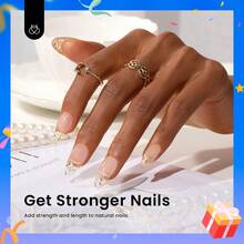 Beetles Top Coat Base Gel & Nail Glue Set-3Pcs No Wipe Top Coat Gel Nail Polish & Base Coat With 9 In 1 Nail Glue Shine Effect Long Lasting Soak Off Uv Light Lamp Diy Nail Gifts For Women & Girls - 2PCS 15ML Nail Glue and Builder Nail Gel - 查看 6