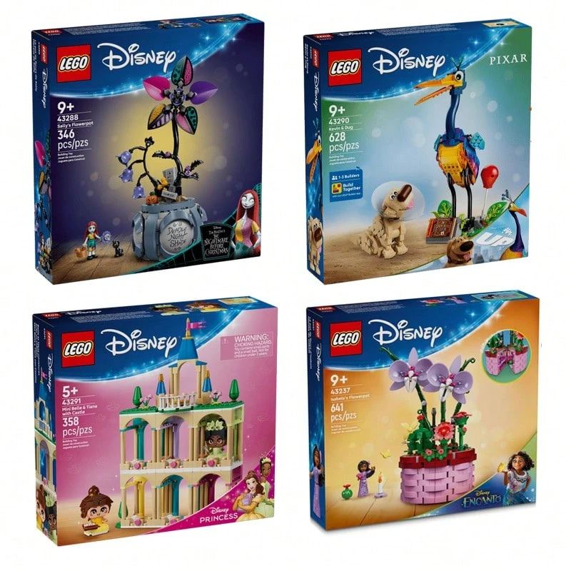 Bộ LEGO Disney, Thích hợp cho trẻ em từ 9 tuổi trở lên, Quà tặng chủ đề Disney, Vật trang trí cho phòng ngủ trẻ em hoặc bàn làm việc văn phòng - Nhiều màu - Xem 1