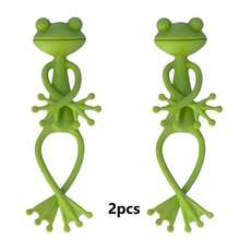 Multi-Piece Frog-Shaped Plant Support Rack, Suitable For Potted Plant Shaping, Support And Assist Plant Growth, Also Can Be Used For Decorating Rock Garden, Wall Hanging Or As Binding Tool, Cute Design To Add Color To Your Garden - Green - View 15
