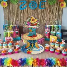 1 Bộ, Giá đựng bánh cupcake 3 tầng chủ đề phim hoạt hình, đại dương nhiệt đới Polynesia, in hình thuyền hoa nhiệt đới kiểu Hawaii, giá đựng bánh cupcake tái sử dụng cho các bữa tiệc chủ đề đại dương, tiệc mừng em bé và trưng bày món tráng miệng, tiệc Hawaii Luau, tiệc Tiki, đồ dùng cho tiệc mùa hè trên bãi biển. - Nhiều màu - Xem 2