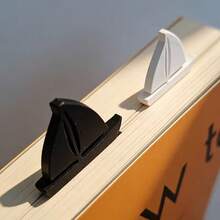 Marcapáginas de vela impreso en 3D, un imprescindible para los amantes de los libros, con un diseño de clip de página minimalista, accesorio de escritorio de moda, regalo de lectura, adecuado para novelas, libros de texto y cuadernos, hermosa decoración de libros para el hogar y la oficina, y regalo del Día de la Madre - Multicolor - Ver 5