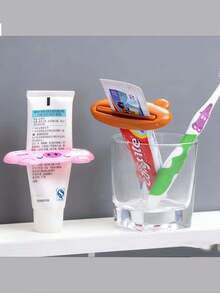 卡通塑料牙膏挤压器,卡通手动牙膏挤压器,多功能唇形牙膏挤压器,亲吻式牙膏挤压器 - 彩色 - 查看 5