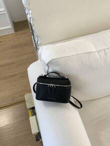 Niche Versatile Handbag For Women, New Arrival Spring Season Elegant Commuter Box Shoulder Crossbody Bag - Black - View 7