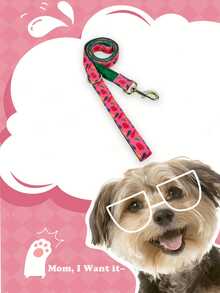 1pc Cute Print Dog Leash, Adjustable Soft Pet Walking Leash With Gold Buckle For Small Medium Dogs - Multicolor - View 19