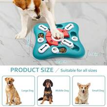 QILP Interactive Dog Puzzle T Treat Diensing For IQ Training And Brain Stimn Mental Enricent T In Blue For Pues And Ca Ideal Gift For Canine And Feline Minds - 如圖 - 查看 2