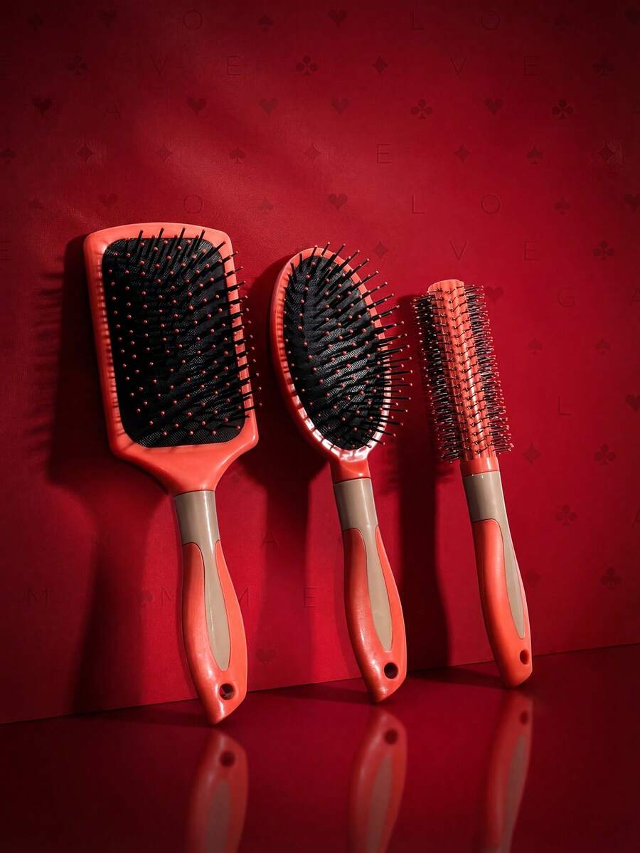 Air Cushion Massage Hair Brush, Anti-Static, Volumizing Styling Comb, Scalp Massage Curling Brush - Multicolor - View 1