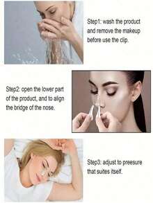 1个鼻夹套装，温和的物理塑形辅助工具，打造精致鼻型！采用物理夹持设计，轻柔贴合鼻部轮廓，日常佩戴有助于改善鼻部外观，使鼻梁更加挺拔，告别扁平鼻的烦恼。黑头去除鼻夹 - 彩色 - 查看 4