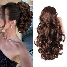14-Inch Curly Wavy Ponytail Wig With Clips, Made Of Synthetic Fibers, Fluffy Curly Ponytail - Multicolor - View 10