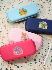 Hộp bút cỡ lớn in hình khủng long, có thể cá nhân hóa tên, túi đựng bút lớn theo yêu cầu, hộp đựng văn phòng phẩm cho học sinh, quà tặng tựu trường đẹp mắt. - Nhiều màu - Xem 2