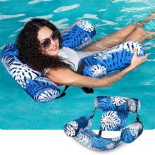 1 buc. Saltea de înot gonflabilă pentru adulți, saltea plutitoare pentru piscină, 64x32 inch cu tetieră, saltea de înot, ideală pentru recreerea acvatică pe plajă de vară - Stilul A - Vizualizare 8