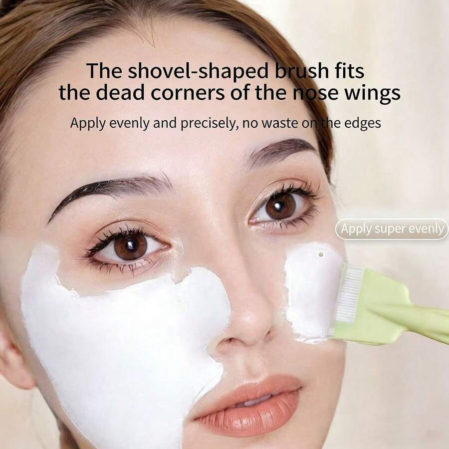 Cọ đắp mặt nạ silicon hai đầu đa năng, cọ trang điểm, thìa thoa mặt nạ bùn đầu mềm, cọ thoa mặt nạ kiểu tán đều, cọ làm sạch da mặt.