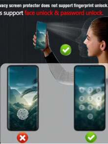 3D Privacy Film Anti-Spy Glass For Xiaomi Poco X3/X3 PRO/X3GT/X4/X4 PRO/X5/X5 PRO/X6/X6 PRO/X7 PRO - POCO X6 - 查看 2