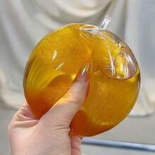 1个海洋蓝苹果挤压玩具，紫水晶大苹果减压挤压玩具，缓解焦虑礼物，办公室放松，家居装饰 | 送给家人和朋友的最佳礼物 [颜色和款式随机] [由于拍摄原因，可能存在轻微色差] - 彩色 - 查看 5