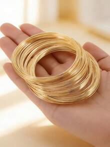 Khoảng 60 chiếc/cuộn dây thép định hình dạng vòng, dây thép định hình dạng xoắn ốc dùng làm vòng tay, dây thun co giãn để làm đồ trang sức DIY, cấu trúc vòng xoắn ốc, bề mặt nhẵn và chống biến dạng, thích hợp cho việc đan thủ công, làm vòng cổ và vòng tay, quấn hạt. - du khách - Xem 8