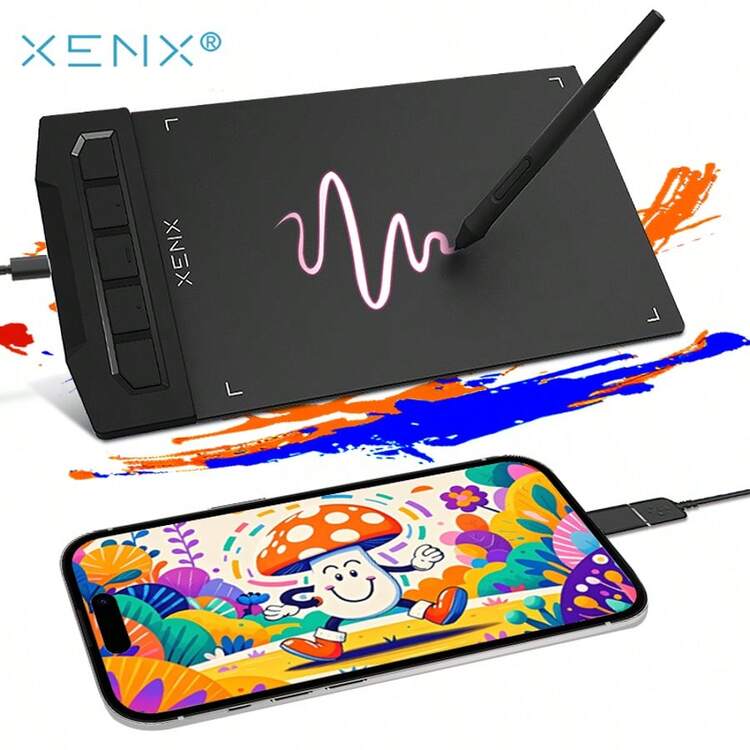 Drawing Pen Tablet XENX X1-640 Graphics Tablet With Battery-Free