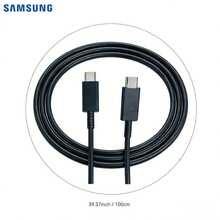 Samsung Dual USB-C Interface 3A Data Cable Global Version EP-DA705 Length Is 1M Support 60W/45W/25W Charger Suitable For Smart Phones, Tablets And Laptops - Multicolor - View 2