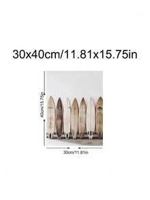 1pc Surfboard Wall Art, Modern Minimalist Beach Ocean Coastal Decor, Surf Wall Art, Festival Gift,Suitable For Bedroom,Living Room,Kitchen,Wall Arts,Wall Decor,Home Decor,Room Decor, Canvas Wall Art, Posters, Wall Art With Frame, Optional Frame ﻿ ﻿ - B - View 13