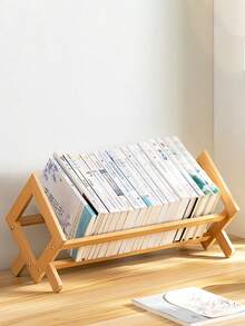 1 chiếc kệ sách mini sáng tạo, giá để sách để bàn, giá đỡ sách đơn giản, kệ lưu trữ và sắp xếp sách. - Xem 6