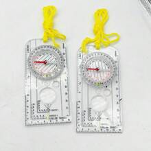 Military Multi-Functional Compass Map Scale Ruler - Outdoor Adventure Gear Suitable For Hiking, Camping, Hunting, Backpacking - Multicolor - View 4