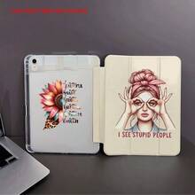 1 Ốp lưng in hình hoa hướng dương và bé gái, có ngăn đựng bút, chân đế đa góc, chức năng tự động bật/tắt màn hình, chất liệu TPU mềm dẻo bảo vệ - Tương thích với iPad thế hệ thứ 10 10.9 inch 2022 / Air 13 (M3 2025) / Air 11 (M3 2025). Tương thích với SAMSUNG, tương thích với . - Nhiều màu - Xem 4