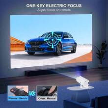 Proyector de oficina con sistema Android y alta definición 4K, proyector inteligente de alta definición para el hogar, proyector portátil, compatible con alta definición completa 1080P, equipado con proyección de pantalla inalámbrica y funciones de corrección automática de distorsión trapezoidal, proyector para exteriores que puede girar 180°, capaz de conectarse a WiFi y Bluetooth, y capaz de conectarse a teléfonos móviles, computadoras, etc. - Tipo de Enchufe A USA (110-127V) - Ver 12