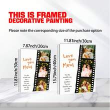 1pc Customizable Mother's Day Template, Printable Mom Photo Collage Wall Art, Mother's Birthday Gift, Mother's Day Gift, Customizable Item With Frame, Vibrant And Eye-Catching, Suitable For Home, Office Or School - Multicolor - View 7