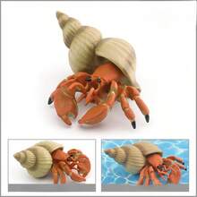 1 buah Model Kepiting Simulasi Realistis, Model Kepiting Hermit & Hewan Laut yang Dilukis Tangan dan Mirip Asli untuk Dekorasi, Cocok untuk Edukasi & Pajangan - MultiWarna - View 10
