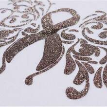 8pcs Shiny Bubble Vinyl Heat Transfer, 3D Puffy Heat Transfer Vinyl Sheets, Glitter Fluffy Heat Press Vinyl For Heat Press T-Shirt DIY Clothing Fabric, 12"X10" Light Color - Glitter Puff a - View 6