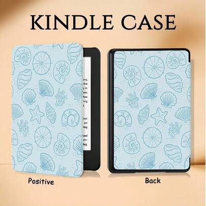 Kindle 阅读器保护套，度假海洋贝壳图案，兼容 Kindle Paperwhite 5/6/7 代、10/11/12 代、Kindle (Colorsoft) 10/11/12 代及其他热门型号，Kindle 保护套/Kindle 配件