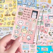 chiikawa 1 Set/8pcs Cute Cartoon Style Japanese Creative Sticker Decals, New Year Gift, Valentine's Day Gift, Easter Gift [Random Styles] - Multicolor - View 5
