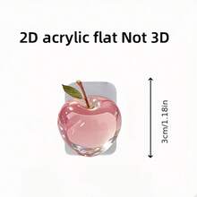 2pcs Cute Red And Pink Apple Pattern 2D Flat Cable Protector, Scratch-Resistant Type-C/Phone Charger Cable Sleeve, Fashionable And Durable, Phone Cable Protector, Funny Design, Sturdy Plastic Material - Apple - View 8