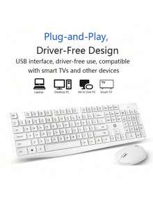 HP CS10 Upgraded Wireless Keyboard And Mouse Combo Set, Suitable For Laptop And Desktop, Automatic Sleep For Keyboard And Mouse - View 9