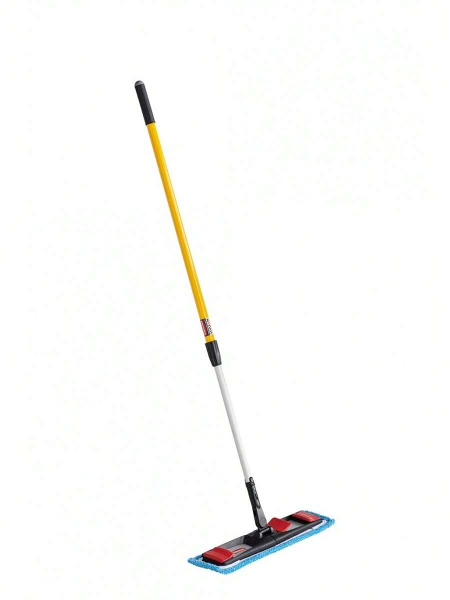 Rubbermaid Commercial Products Microfiber Adaptable Flat Mop Kit For WaveBrake Yellow Extendable Handle For Heavy-Duty Cleaning/Hardwood/Tile/Laminated Floors In Kitchen/Lobby/Office - 1 - 查看 1