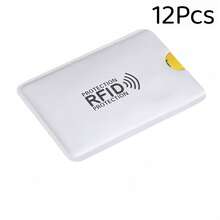 12/18/24/36Pcs Fundas para tarjetas con bloqueo RFID, portadores de papel de aluminio anti-escaneo y anti-deslizamiento, fundas para billetera y pasaporte con protección de bloqueo NFC, fundas de para tarjetas e identificaciones - Multicolor - Ver 14