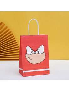 Sega Bộ 10 túi đựng quà chủ đề hoạt hình, túi tote, túi đựng quà tặng sinh nhật, quà năm mới, quà Valentine, quà Phục Sinh (kiểu ngẫu nhiên) - Nhiều màu - Xem 3