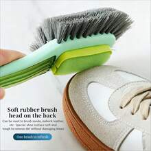 Multi-Surface Shoe Cleaning Brush With Long Handle, Soft Bristles For Home Shoe Cleaning - Shoe Brush - View 1
