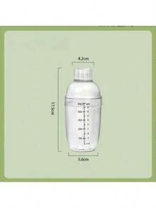 1pc Plastic Cocktail Shaker With Measurement Scale And Filter, Transparent Mixing Cup With Plastic Stirrer Top, Bar Mixing Tool For Tea, Coffee, Bubble Tea, Milk - View 13