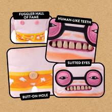 ZURU出品的Fuggler Fugg Stars 9英寸毛绒玩具（Fleeting Fartlet）——滑稽丑陋的怪物毛绒玩具，拥有类似人类的牙齿，适合儿童、青少年、成人和毛绒玩具爱好者收藏。 - 彩色 - 查看 10